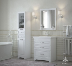 Комплект мебели для ванной Corozo Koral Каролина 70 Белый