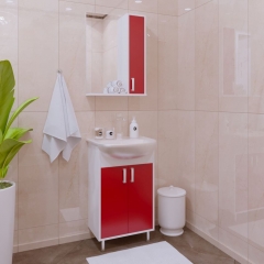 Комплект мебели для ванной Corozo Koral Колор 50 Красный