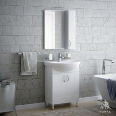 Комплект мебели для ванной Corozo Koral Олимп 60 Белый