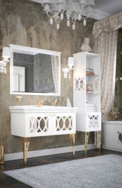 Комплект мебели для ванной Corozo Corozo Таормина 105 Белый