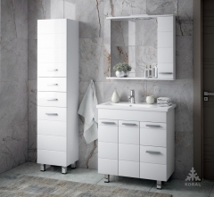 Комплект мебели для ванной Corozo Koral Денвер 80 Белый
