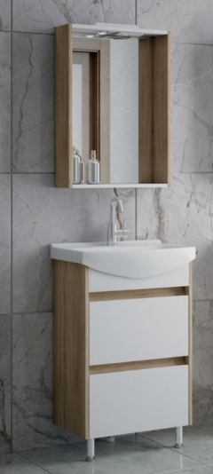 Комплект мебели для ванной Corozo Koral Орегон 55 Z2 Сонома
